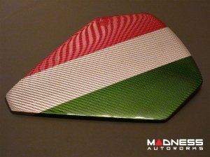 Lamborghini Huracan - Carbon Fiber Instrument Cover - LP 610-4 - Spyder - Italian Flag Design Lamborghini Huracan - Carbon Fiber Instrument Cover - LP 610-4 - Spyder - Italian Flag Design